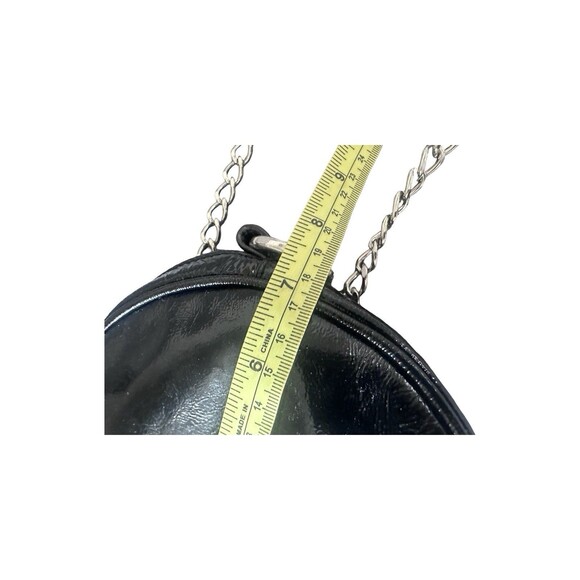 Hobo Deb Round  Bag Crossbody Black Patent Leather - Picture 8 of 15